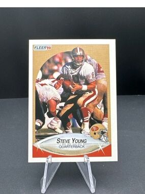 1990 Fleer Football Steve Young #17 San Francisco 49ers HOF